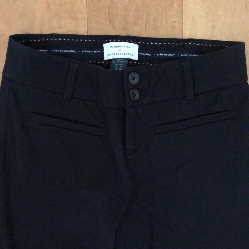 Anthropologie essential slim blank pants